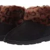 Jessica Simpson Women's And Girls Microsuede Super Soft Bootie Slippers With Indoor Outdoor Sole- Mommy & Me Set Options