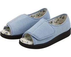 Silverts 15180 Extra Wide Adjustable Closure Open Toes For Indoor/Outdoor