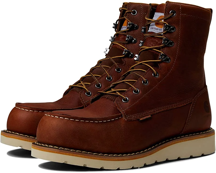 Carhartt Waterproof 8" Moc Steel Toe Wedge Work Boot 3 Carhartt Waterproof 8" Moc Steel Toe Wedge Work Boot