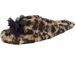 Jessica Simpson Jessica Simpson Women's Fluffy Plush Slide-On Sandal House Slippers With Memory Foam